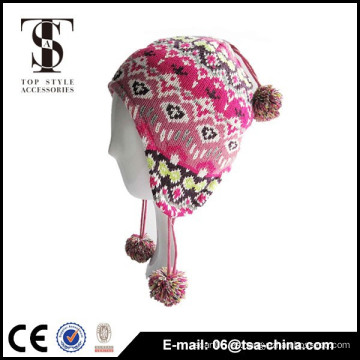 2014 casquillos de lana del knit del earflap de la manera